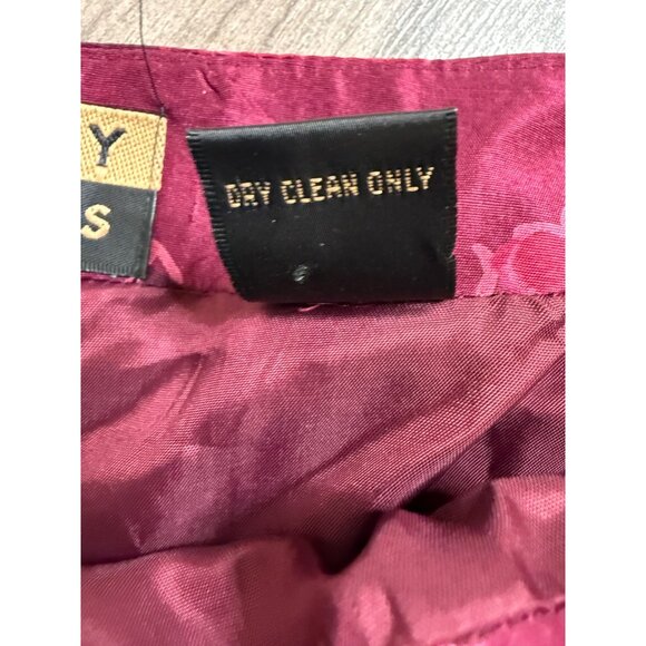 Womens Vtg Finity Naturals 100% Silk Pants Sz 6 Asian Floral feminine zip Y2K - Picture 10 of 16